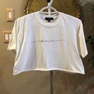 Cute white crop top